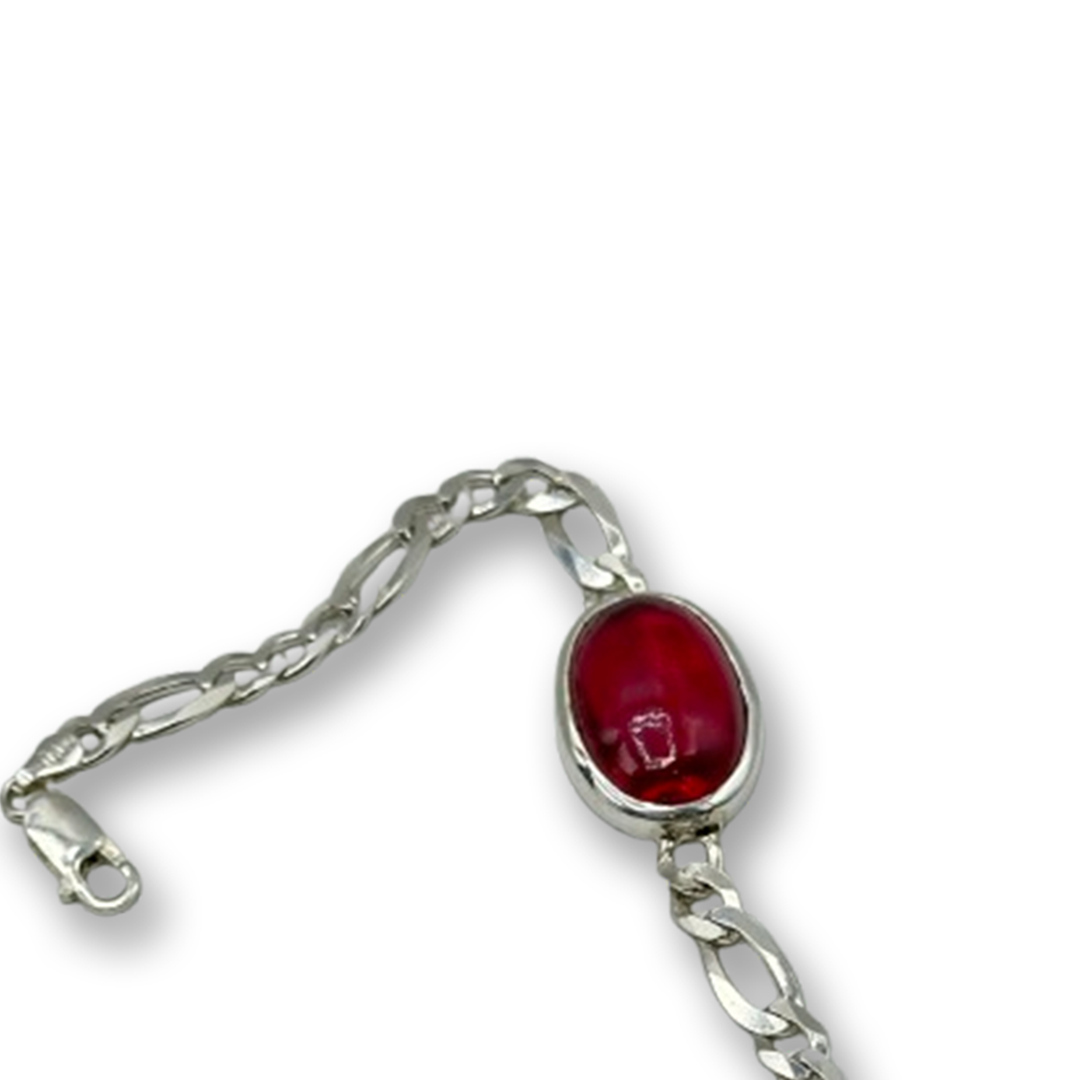 Irani Ruby Bracelet - Wave Chain Design