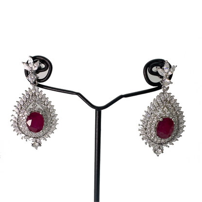 Ruby Earring - Chandelier Design