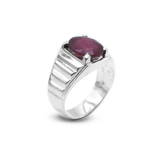 Ruby Men Ring – Royal Crown