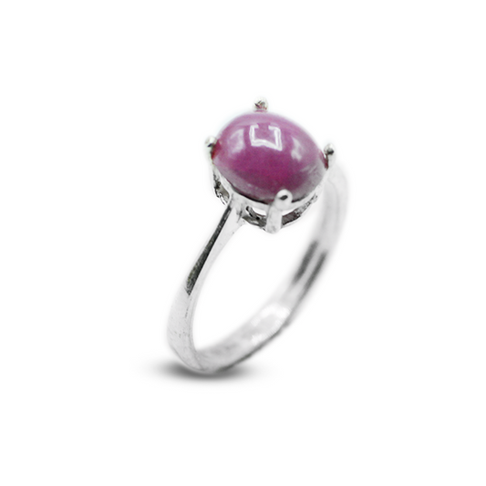 Ruby Women Ring – Heart Band