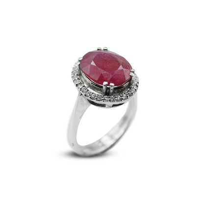 Ruby Women Ring – Triple Band Design