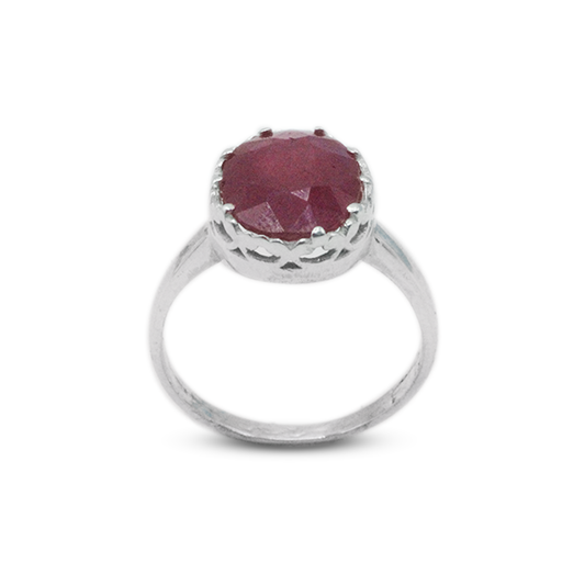 Ruby Women Ring – Infinity Lattice Band