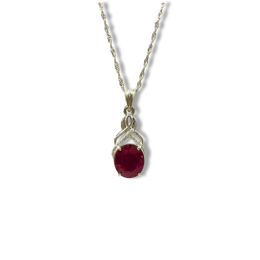 Ruby Pendant - Cross Pine Design