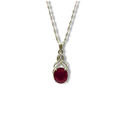 Ruby Pendant - Cross Pine Design