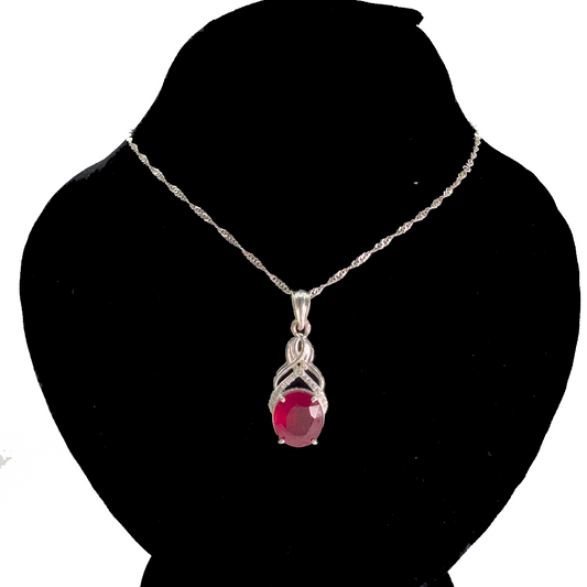 Ruby Pendant - Cross Pine Design