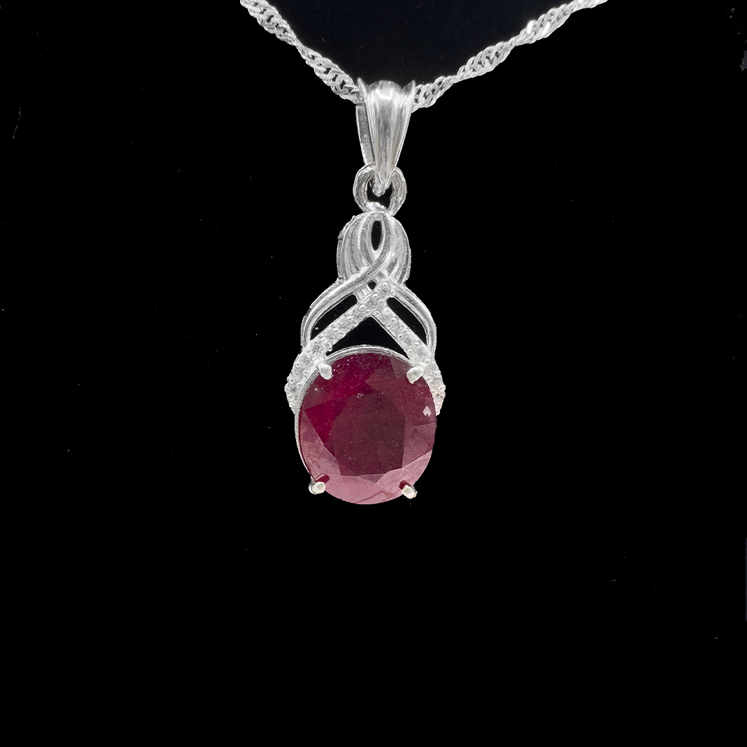 Ruby Pendant - Cross Pine Design