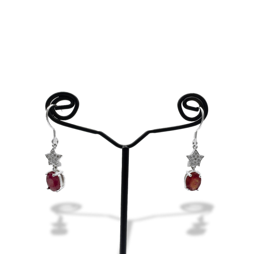 Ruby Earring - Star Ping Design