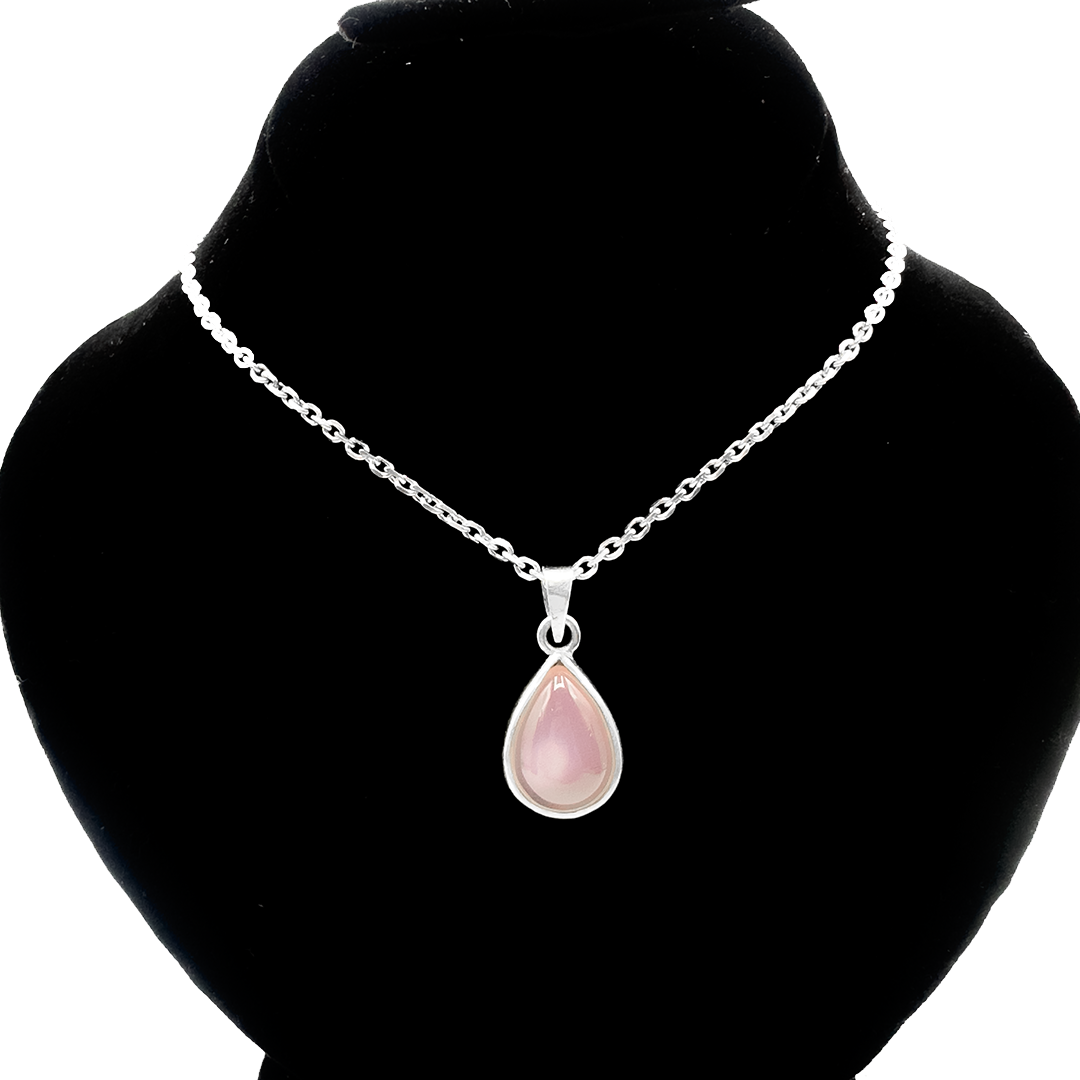 Rose Quartz Pendant - Raddiant Drop