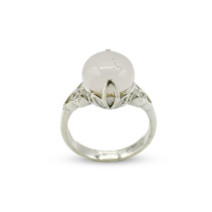 Rose Quartz Women Ring - Patel Band Design