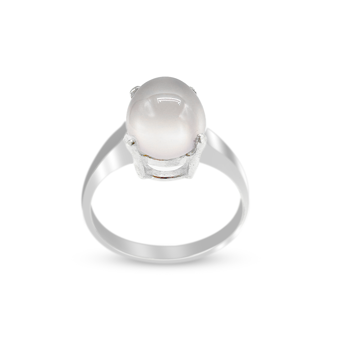 Rose Quartz Women Ring - Elegant Wear