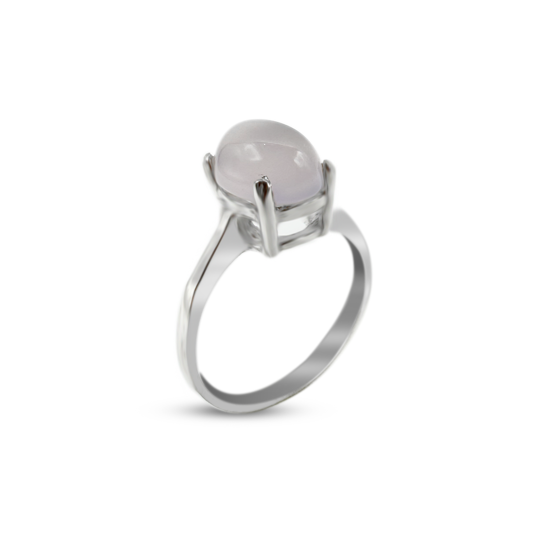 Rose Quartz Women Ring - Elegant Wear