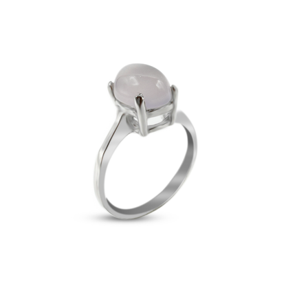 Rose Quartz Women Ring - Elegant Wear
