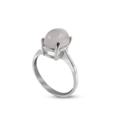 Rose Quartz Women Ring - Elegant Wear