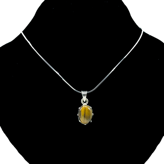 Tiger Eye Pendant - Crunch Cup Design