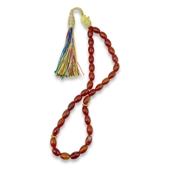 Red Agate Tasbih - 10 mm Bead
