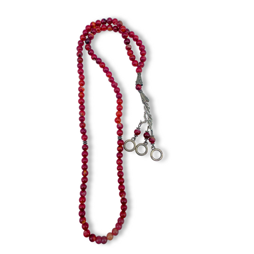 Red Agate Tasbih - 6mm Bead