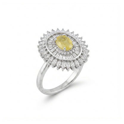 Yellow Sapphire Women Ring - Cockpit