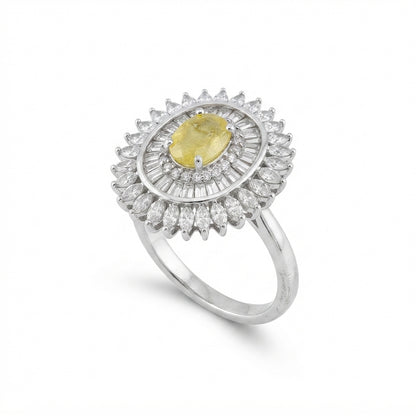 Yellow Sapphire Women Ring - Cockpit