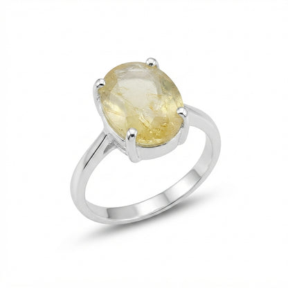 Yellow Sapphire Women Ring - Profile Basket