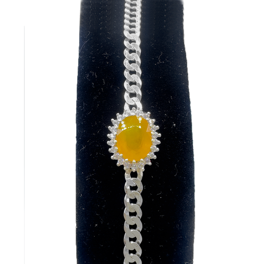 Yellow Sapphire Bracelet - Halo Fame