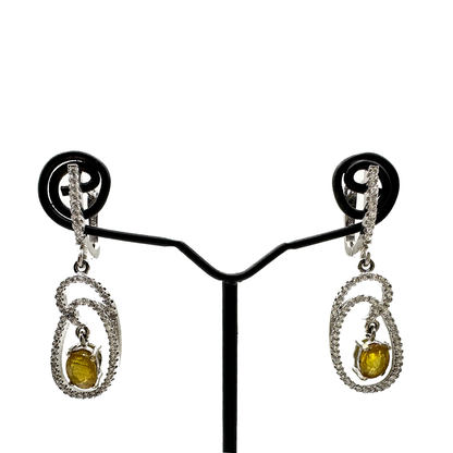 Yellow Sapphire Earrings - Ear bells