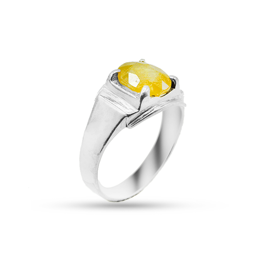 Yellow Sapphire Men Rings – Engagement Band