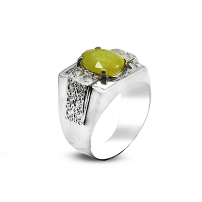 Men Italian Rings Design Yellow Sapphire Men Rings – Italian Design – Jawa Gems