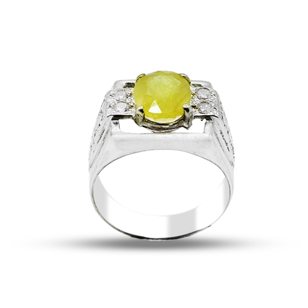 Men Italian Rings Design Yellow Sapphire Men Rings – Italian Design – Jawa Gems