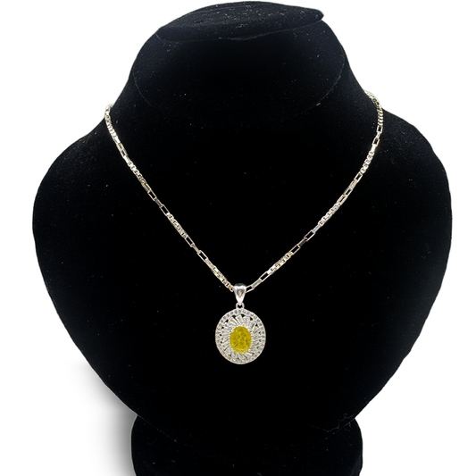 Yellow Sapphire Pendant - Starlit Design