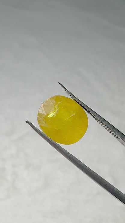 Lab Certified Yellow Sapphire - 6.8 crt