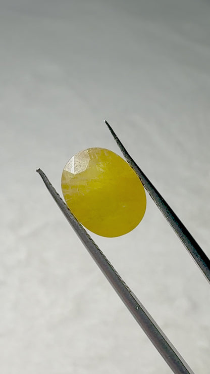 Lab Certified Yellow Sapphire - 7.4 crt