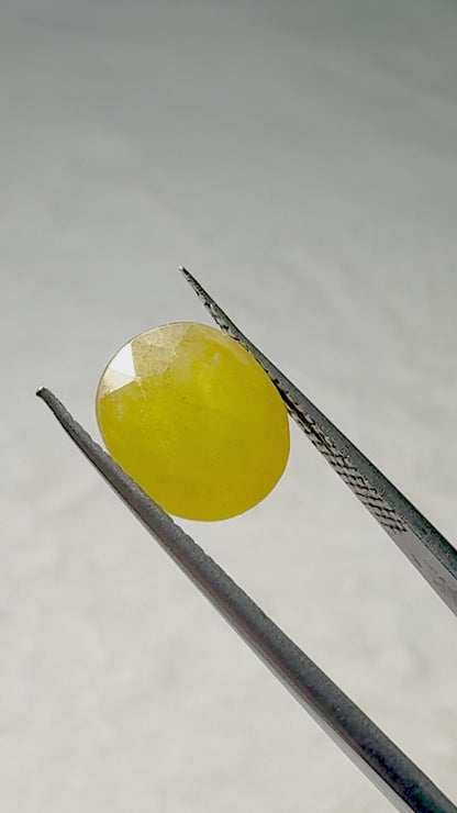 Lab Certified Yellow Sapphire - 6.3 crt