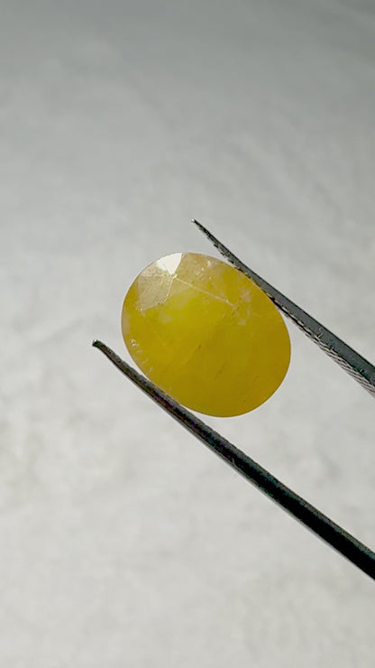 Lab Certified Yellow Sapphire - 6.6 crt