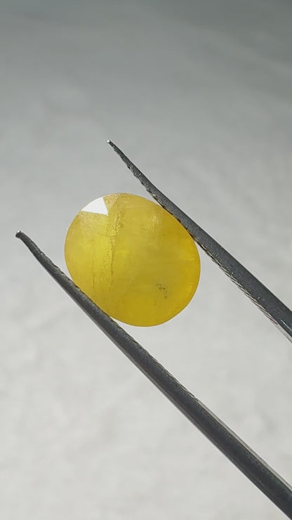 Lab Certified Yellow Sapphire - 5.2 crt