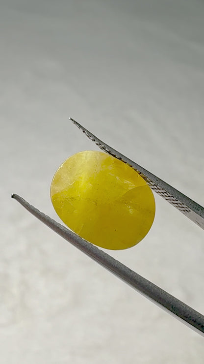 Lab Certified Yellow Sapphire - 7 crt