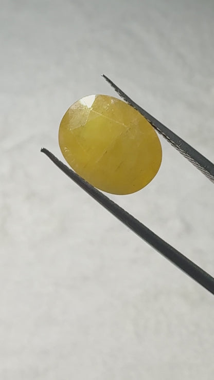 Lab Certified Yellow Sapphire - 5.9 crt