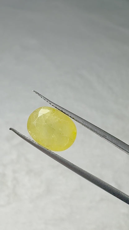 Lab Certified Yellow Sapphire - 6.5 crt