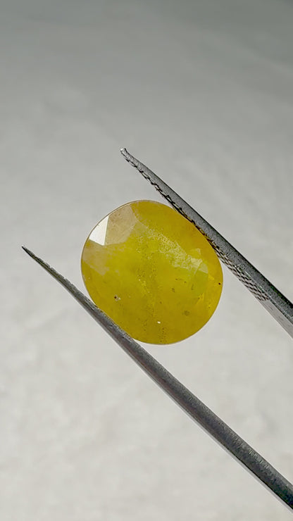 Lab Certified Yellow Sapphire - 7.1 crt