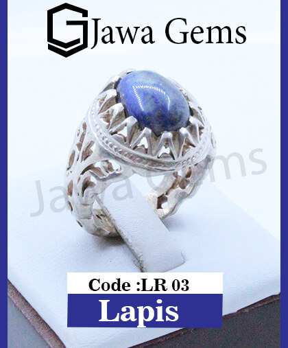 Handmade Natural Lapis Lazuli Lajward Stone Silver Ring at Rs 2800 in Jaipur